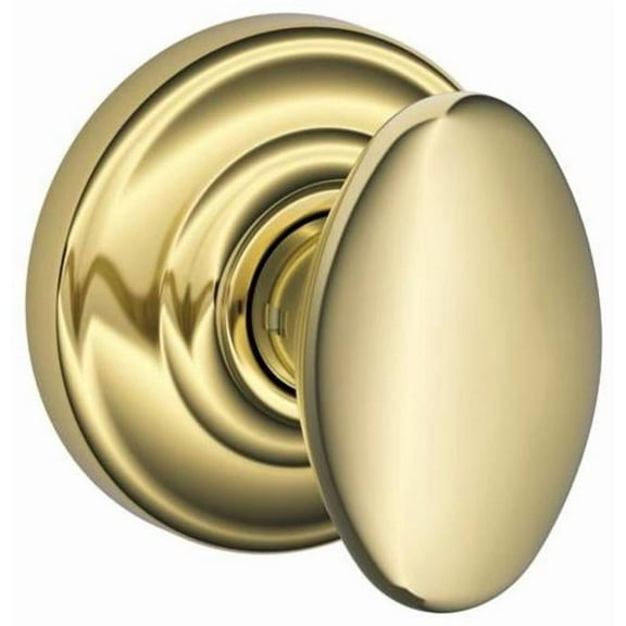 Schlage Lock Company FA10DNB605/F10SIE605AND Siena Passage Knob, Andover Rose, Bright Brass