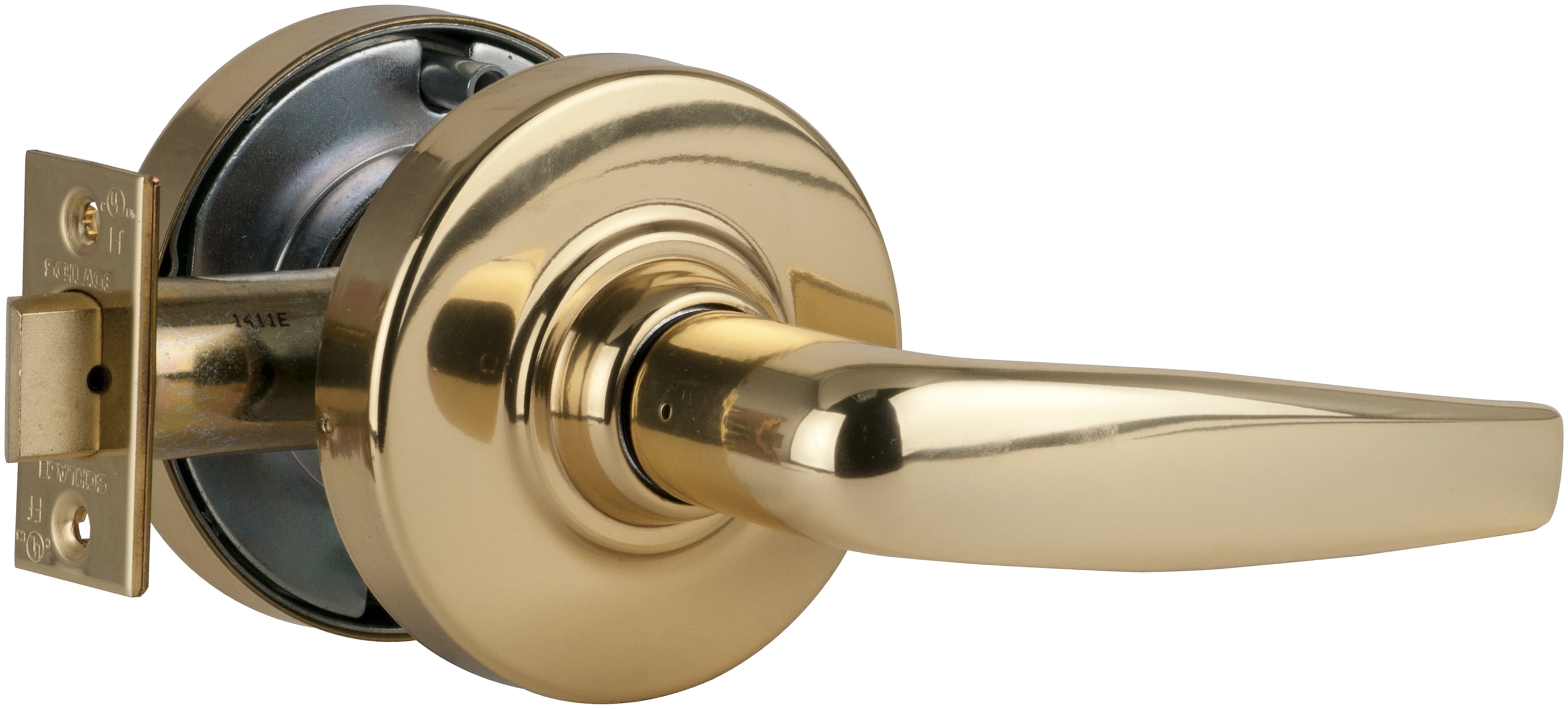Schlage ND10S ATH 605 ND Series Bright Brass Passage Function Lever