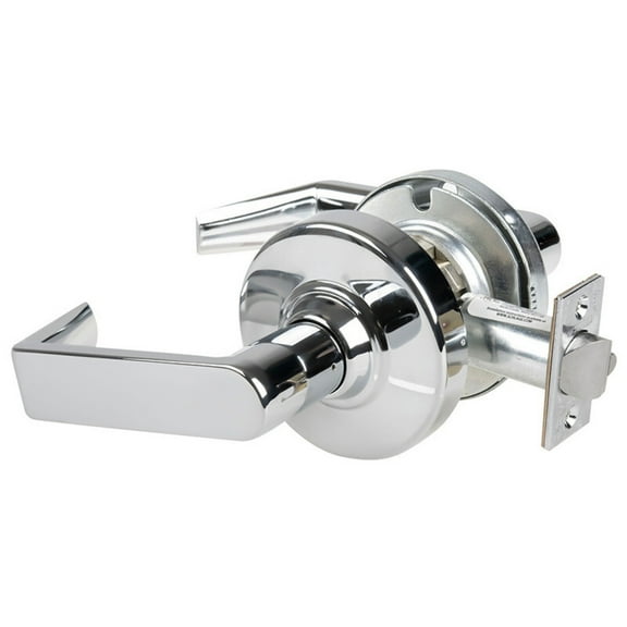 Schlage ND10S RHO 625 Grade 1 Passage Latch Rhodes Lever Non-Keyed Bright Chrome Finish Non-Handed