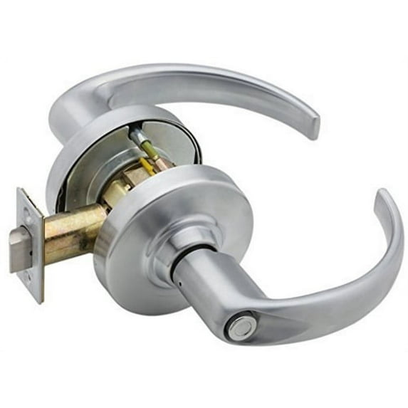 Schlage ND40S SPA 626 Privacy Lever Set, Satin Chrome Finish.