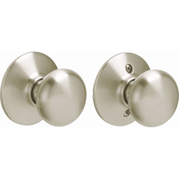 Schlage Plymouth Passage Hall/Closet Door Knob - Pack of 2 Residential Use, Standard Application