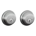 thumbnail image 1 of Schlage Residential B62 626 KA4 Grade 1 Double Cylinder Deadbolt Lock Conventional Cylinder 5 Pins Keyed Alike Group of 4 Dual Option Latch Satin Chrome Finish, 1 of 2