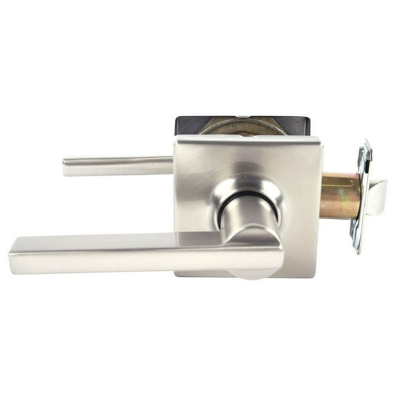 Schlage Residential F10 LAT 619 COL Grade 2 Passage Latch Latitude Lever Collins Rose Satin Nickel Finish