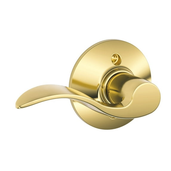 Schlage Residential F170 ACC 605 LH Grade 2 Single Dummy Accent Lever Bright Brass Finish