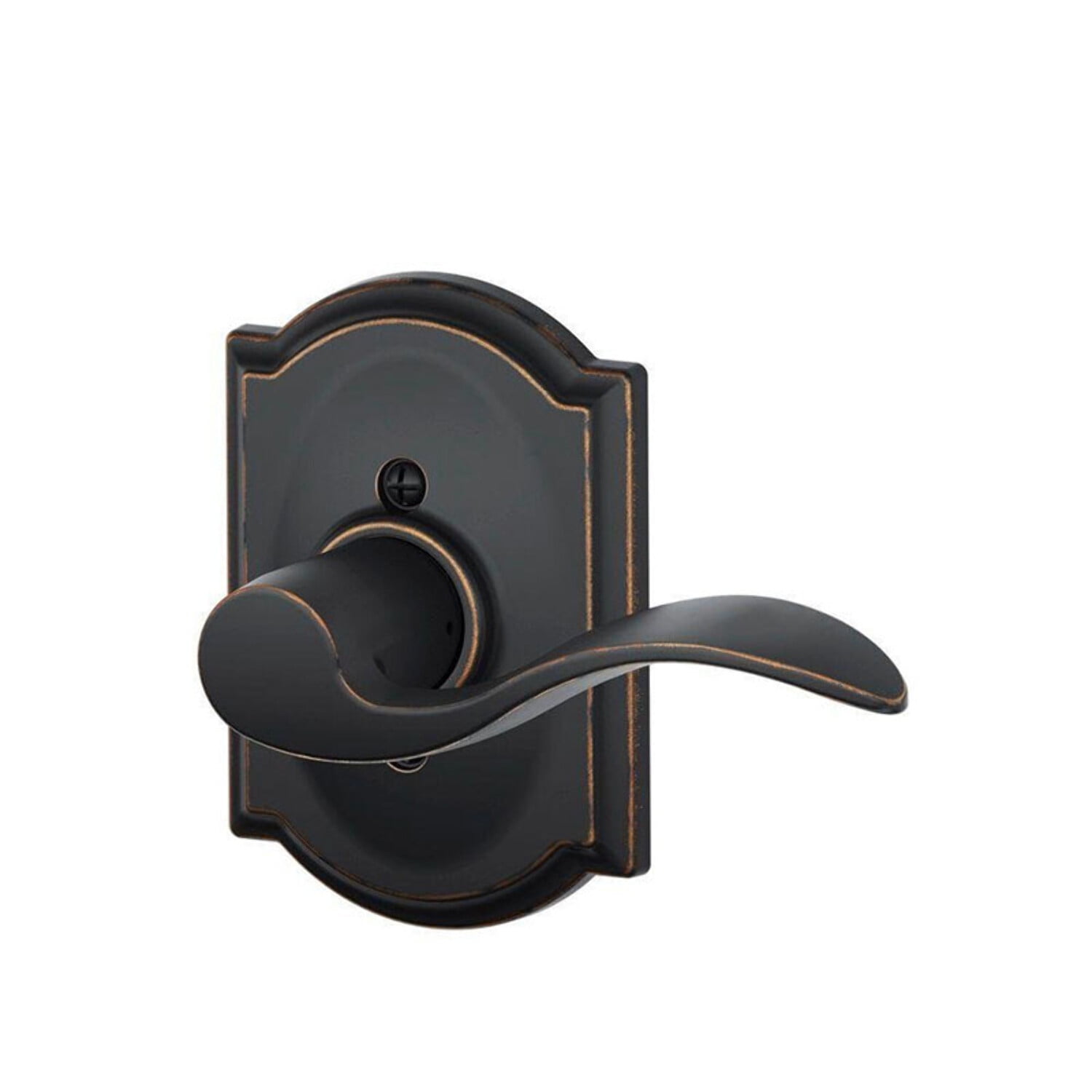 Schlage Residential F170 ACC 716 LH Grade 2 Single Dummy Accent Lever Antique Bronze Finish
