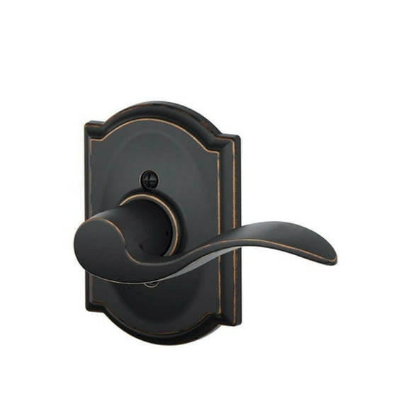 Schlage Residential F170 ACC 716 LH Grade 2 Single Dummy Accent Lever Antique Bronze Finish