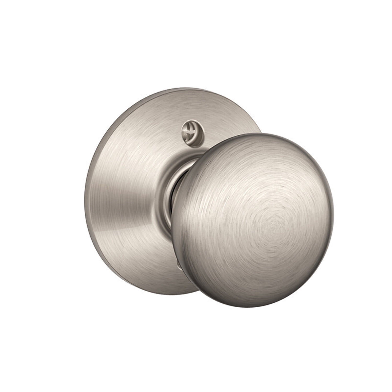 Schlage Residential F170 PLY 619 Single Dummy Plymouth Knob Satin Nickel