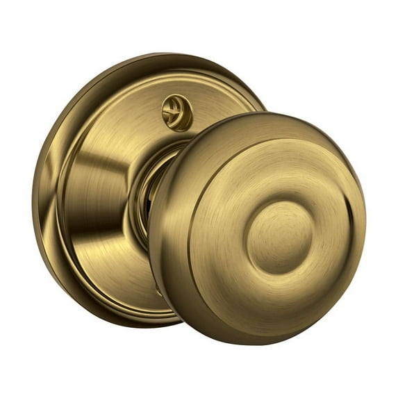 Schlage Residential F170VGEO609 F170VGEO609 Georgian Dummy - Antique Brass