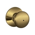 thumbnail image 1 of Schlage Residential F40 PLY 609 Privacy Lock Plymouth Knob Antique Brass, 1 of 1