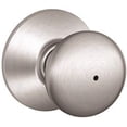 thumbnail image 1 of Schlage Residential F40 PLY 626 Privacy Lock Plymouth Knob Satin Chrome, 1 of 1