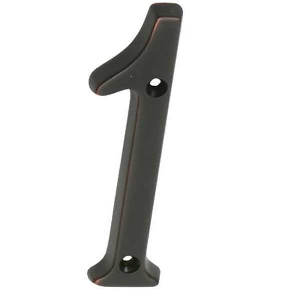 Schlage SC2-3016-716 Classic House Number 1, 4", Aged Bronze