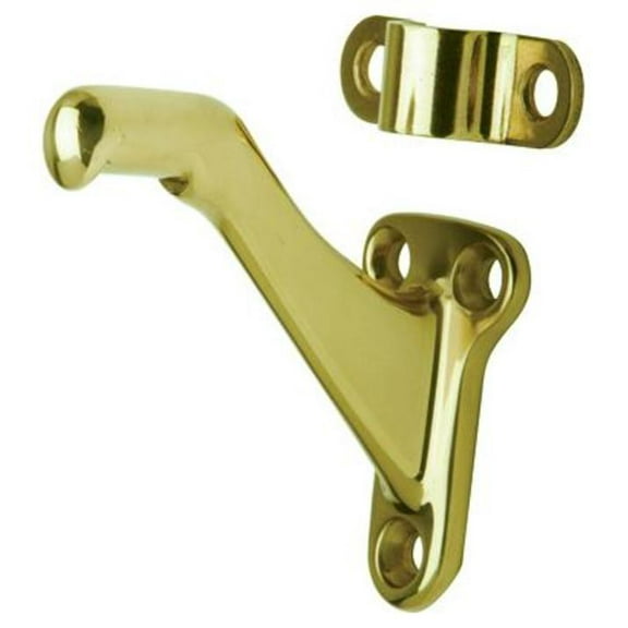 Schlage SPS059B605/059B3 Solid Brass Handrail Bracket, Bright Brass