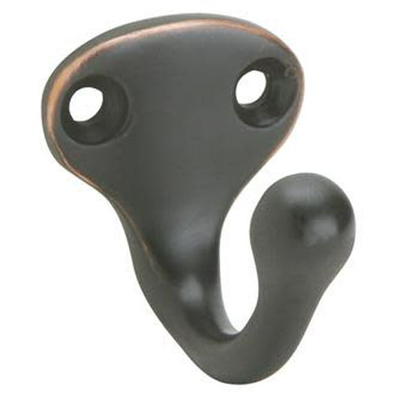 Schlage SPS581MB-716 Hook 1-1/4" L Black Brass Small Wardrobe Black