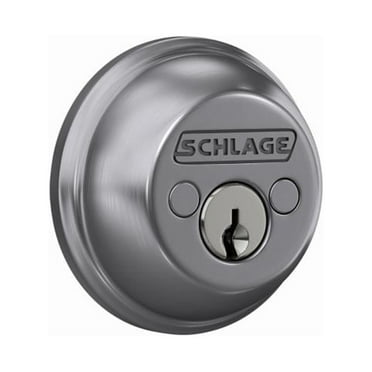 Schlage Satin Chrome Zinc Double Cylinder Deadbolt
