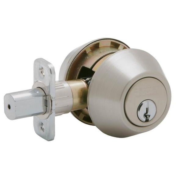 Schlage JD62V619 Satin Nickel Double Cylinder Deadbolt
