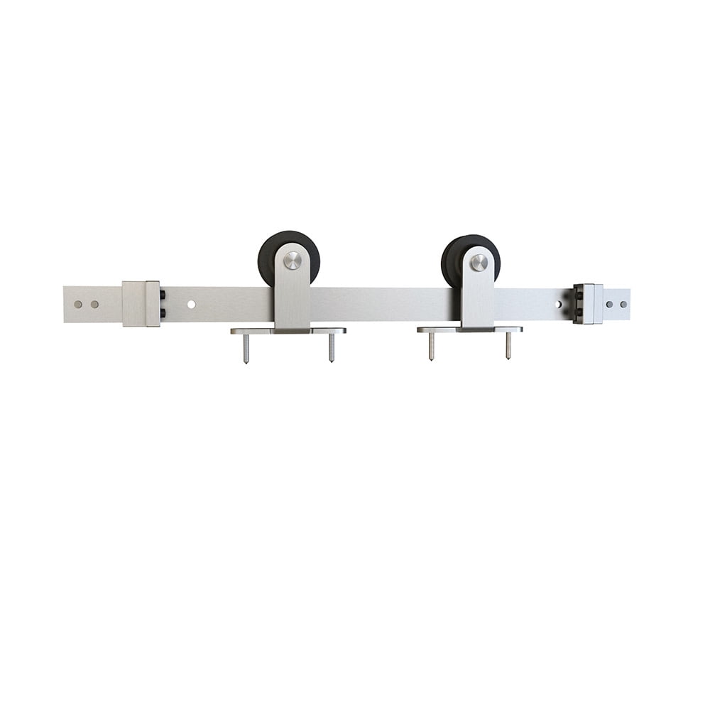 Stainless Steel 78" Sliding Barn Door Track and Fitting Set