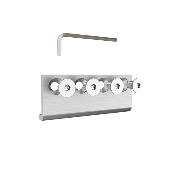 Schlage Sd10 Adptr Track Splicer For Sliding Barn Door Fitting Sets - Stainless Steel