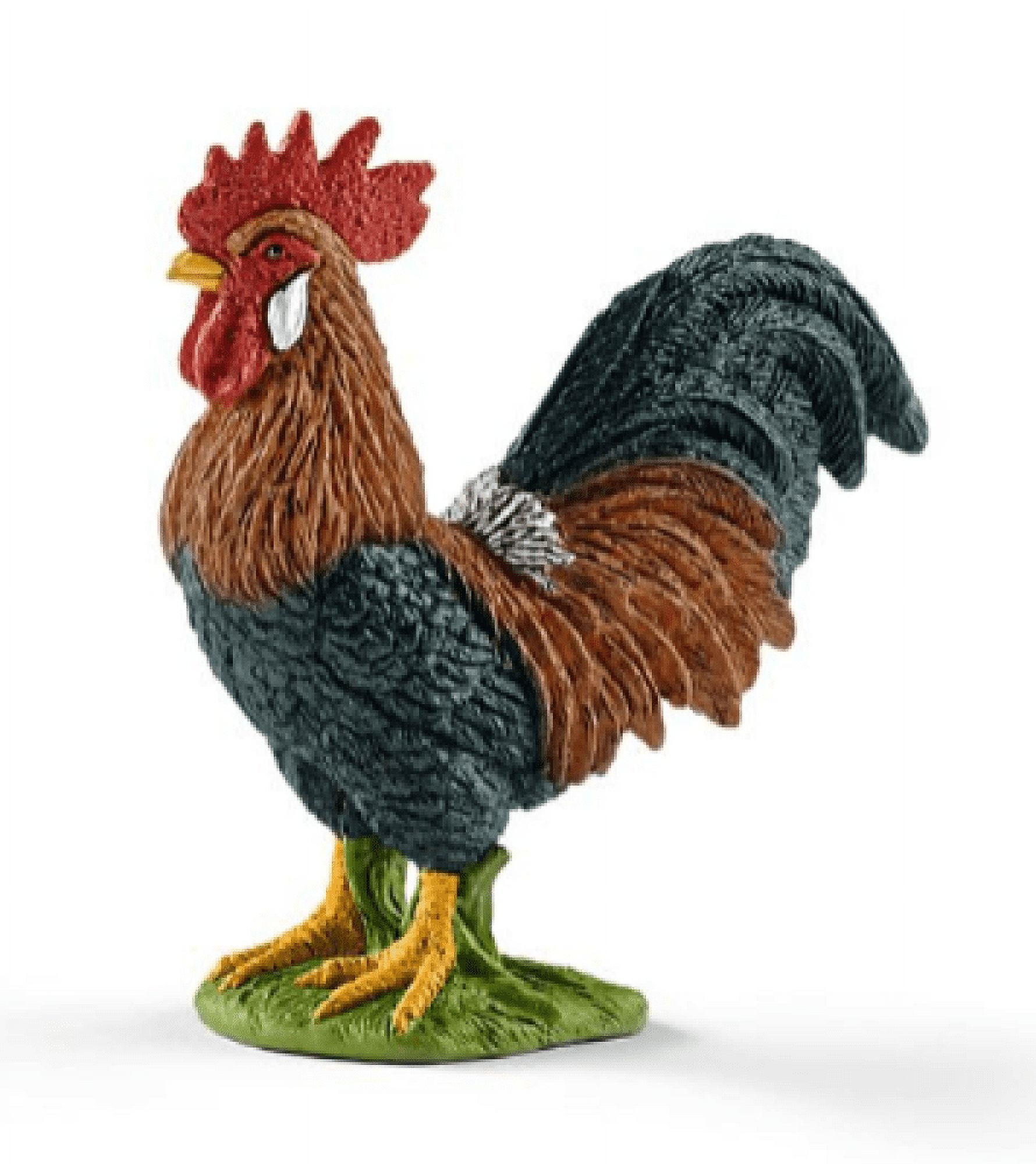 Handheld Realistic PVC Rooster Toy Figurine