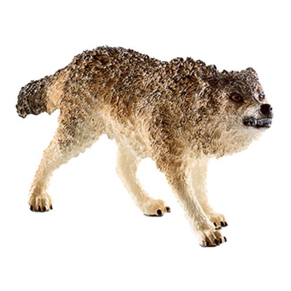 Schleich 14741 Howling Wolf Figurine - Gray