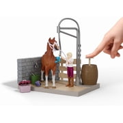 Schleich 26 PCS Sofias Horse Wash Playset with Horse, Rider Figure and Accessories