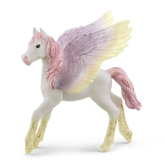 Schleich Bayala - Sunrise Pegasus Foal Figurine - Unicorn Toy with Glittering Wings for Girls and Boys - Fantasy Horse Figure - Kids Ages 5+