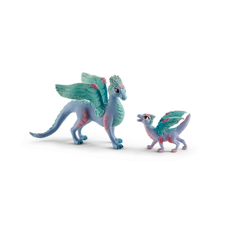Schleich Bayala 2 PC Flower Dragon and Baby Toy Figure Set