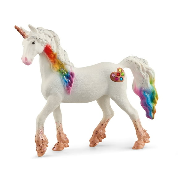 Schleich Bayala Mythical Rainbow Love Unicorn Mare Figurine - Imaginative Fun and Durable Toy for Girls and Boys - Kids Ages 5+