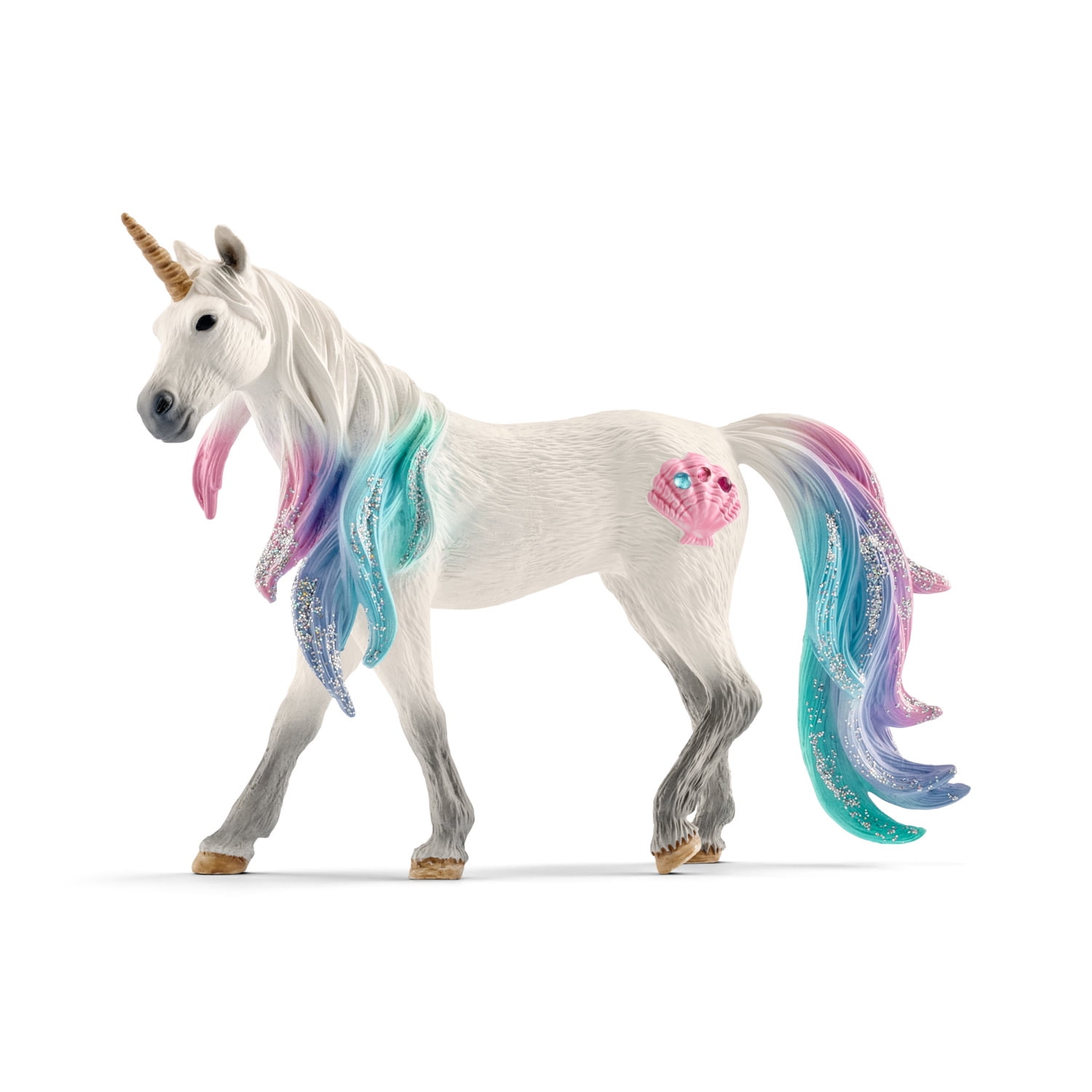 Schleich Bayala Sea Unicorn Mare Toy Figurine, 7" Tall x 6" Wide, Kids Toy Gift for Girls & Boys Ages 5-12