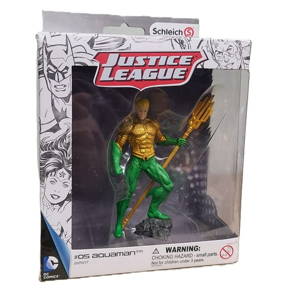 Schleich DC Comics Justice League Aquaman #05 4-inch Action Figure with Trident
