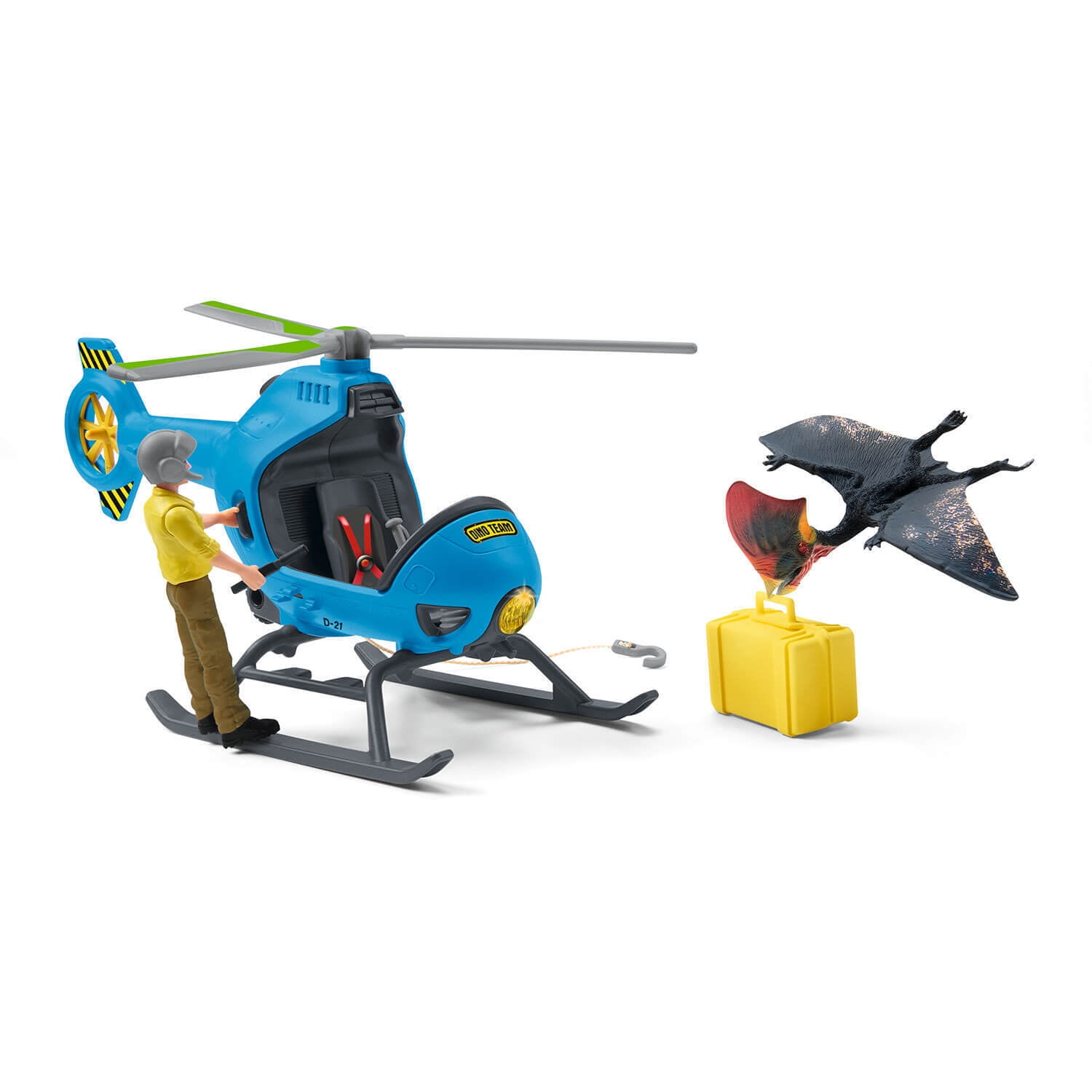 Schleich - Dinosaurs: Air Attack Action Figure Set, 10 Pieces
