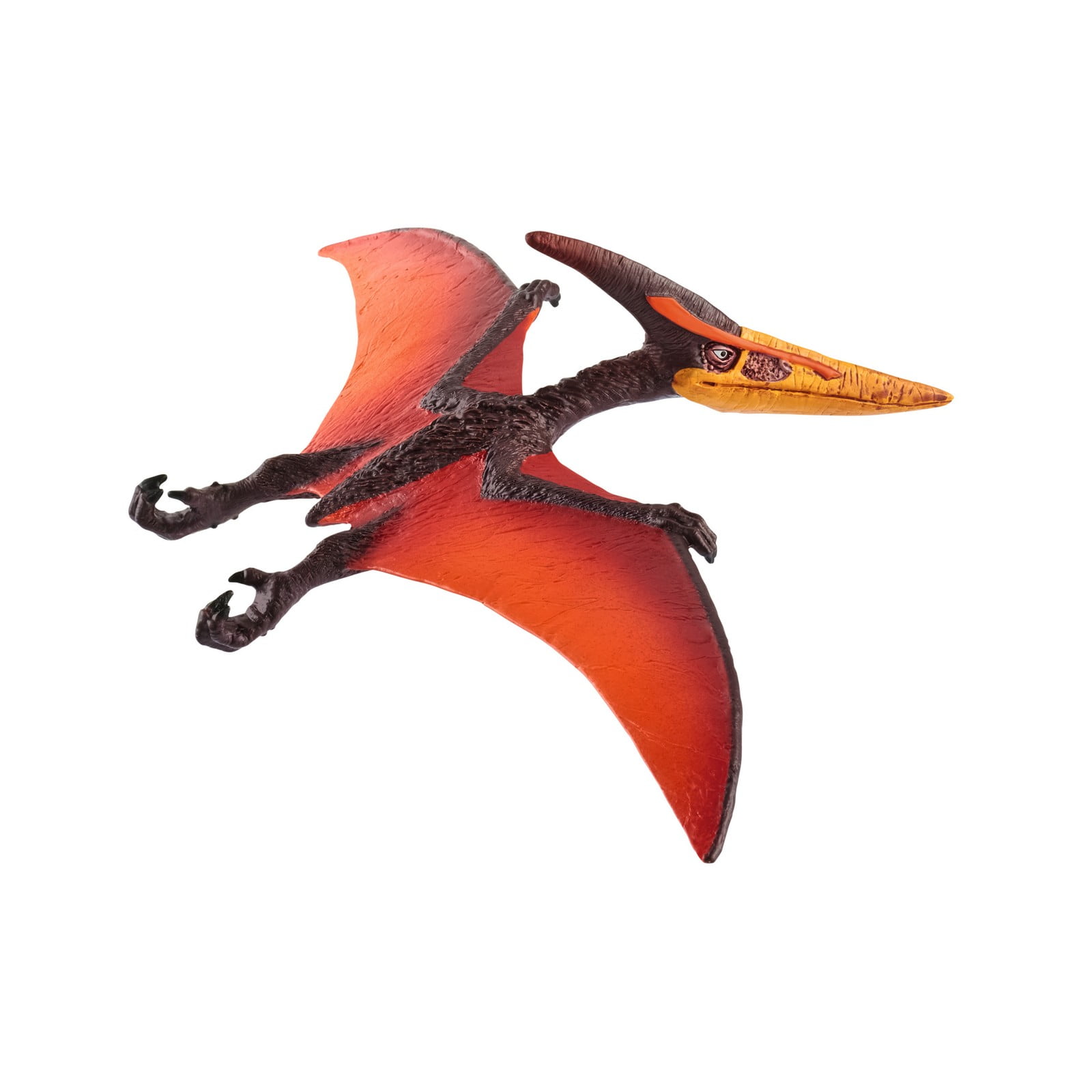 Realistic Red and Brown Pteranodon Dinosaur Toy Figurine