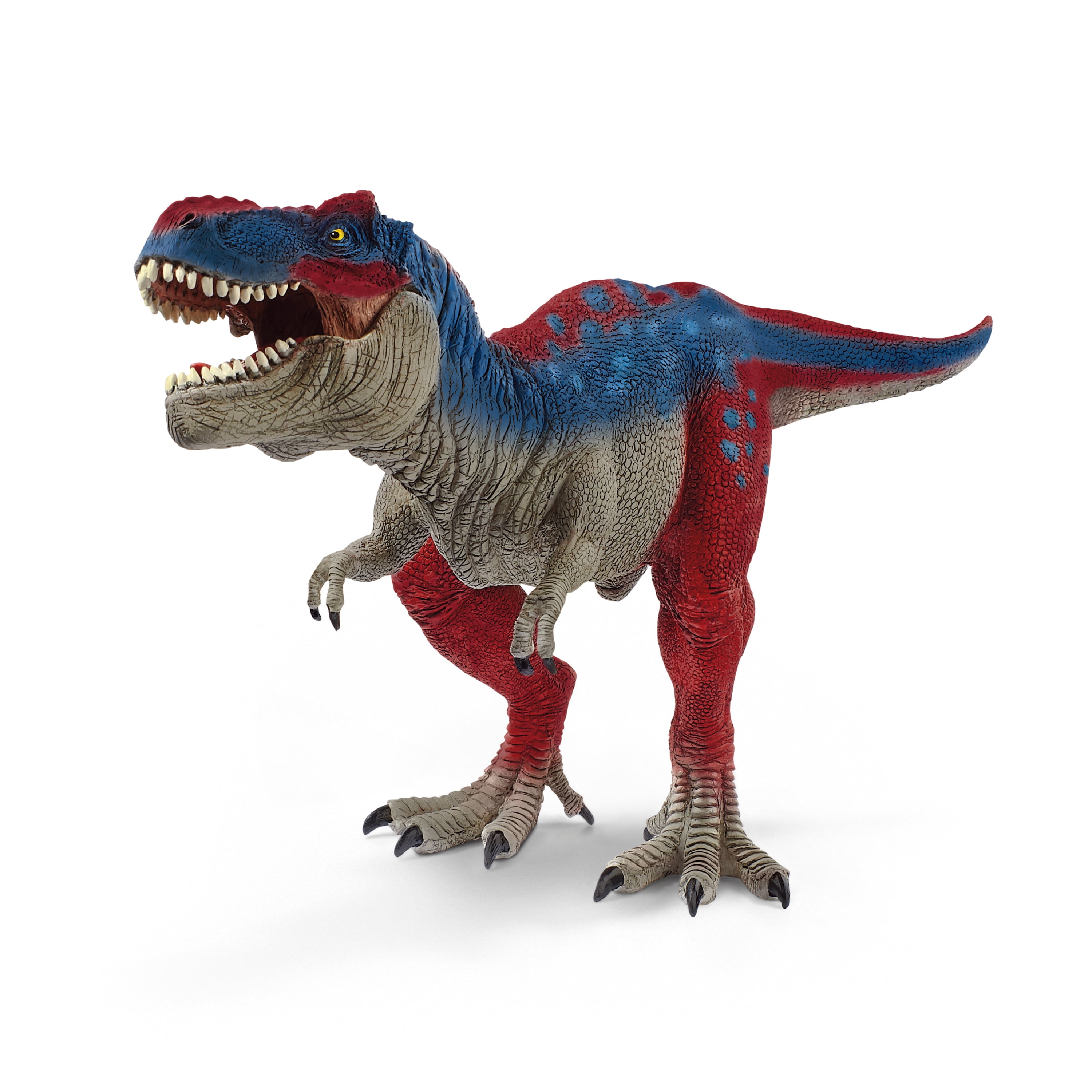 Large Blue and Yellow Realistic Dinosaur Figurine