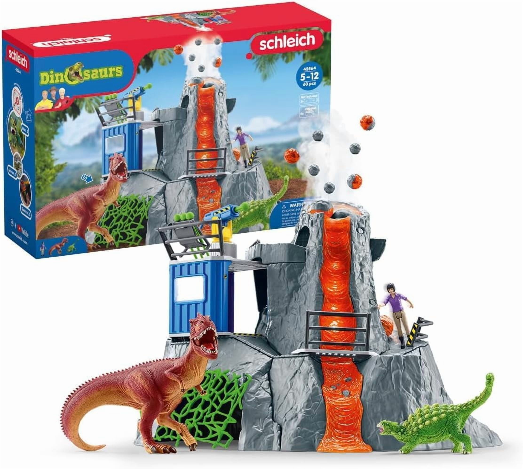 Schleich Dinosaurs Volcano Expedition - 60 Pcs - Playset - Walmart.com