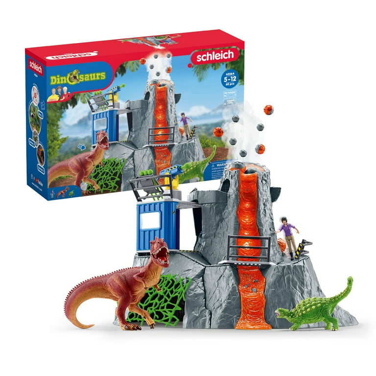 Schleich - Dinosaurs: Volcano Expedition Base Camp with Dinosaurs & Scientist (w/out batteries), 60 Pcs - Walmart.com Schleich - Dinosaurs: Volcano Expedition Base Camp with Dinosaurs & Scientist (w/out batteries), 60 Pcs - Walmart.com