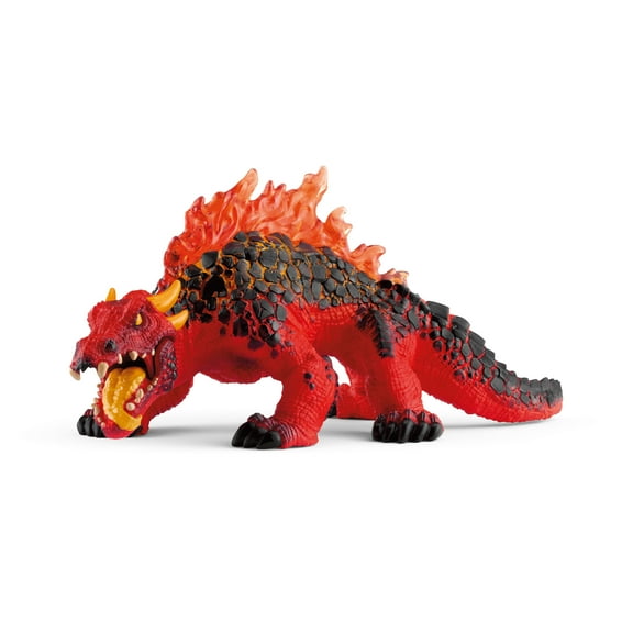 Schleich Eldrador Creatures - Lava Lizard Figurine - Red Magma Dragon - Durable Fantasy Beast Figures for Imaginative Play - Monster Toys for Kids Ages 7+ | 70156
