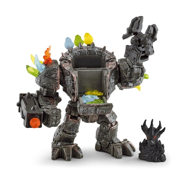 Schleich Eldrador Creatures - 20 PC Master Robot, Mini Creature, and Weapons Playset - Moveable Action Figure - 9" Robot Toy Figurine Play Set - Kids Ages 7+ | 42549