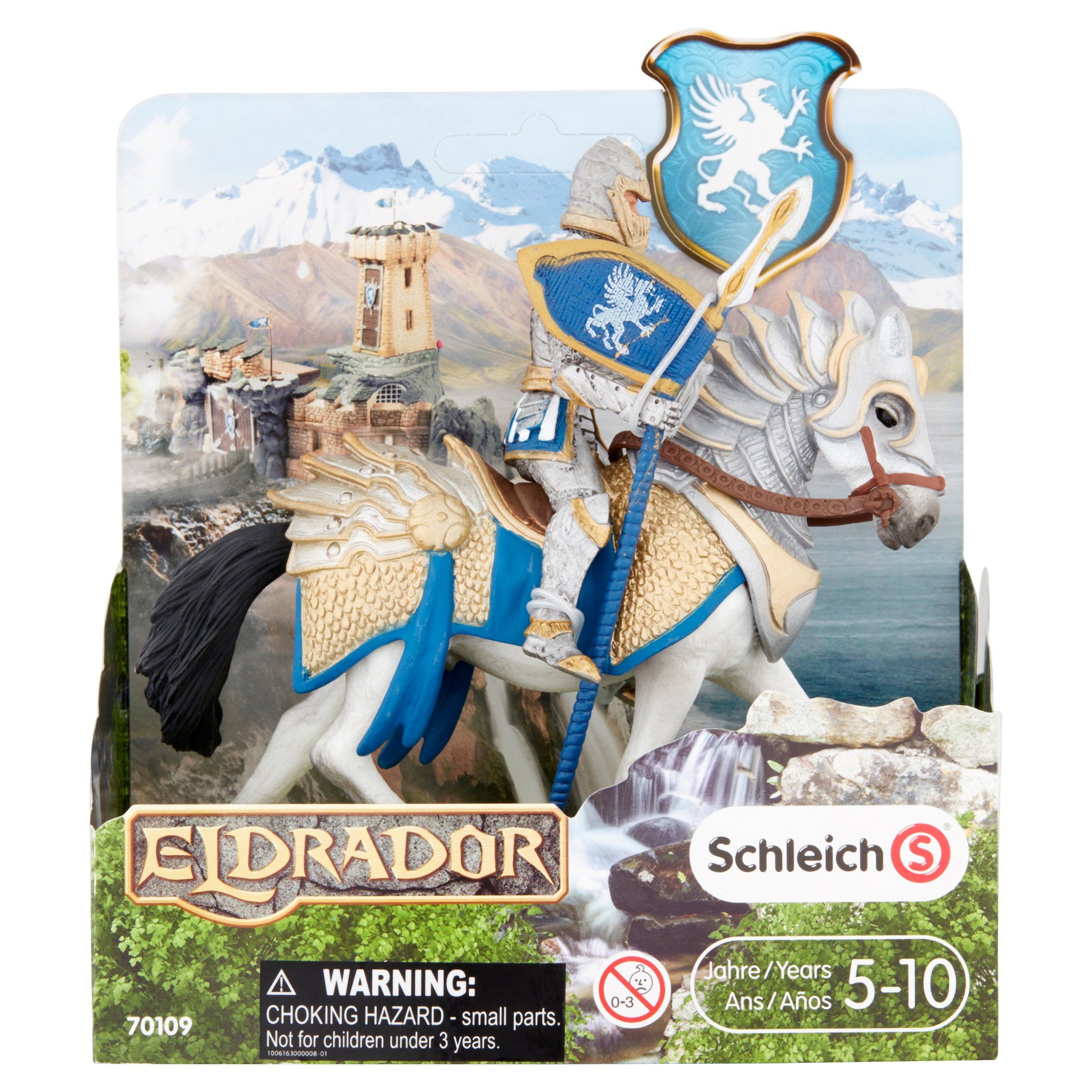 Schleich knight best sale on horse