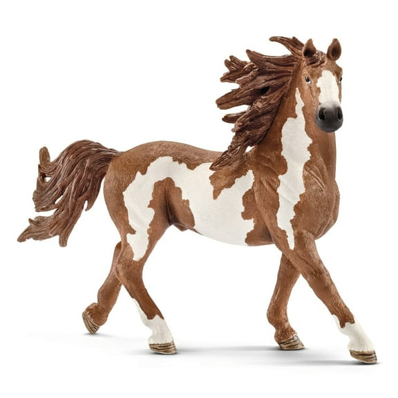 Schleich - Farm World: Pinto Stallion Animal Toy Figurine Educational Playset, 1 pc