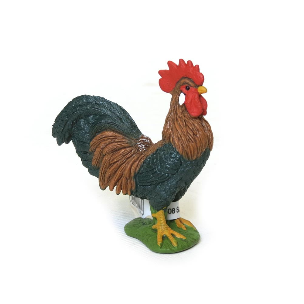 Handheld Realistic PVC Rooster Toy Figurine
