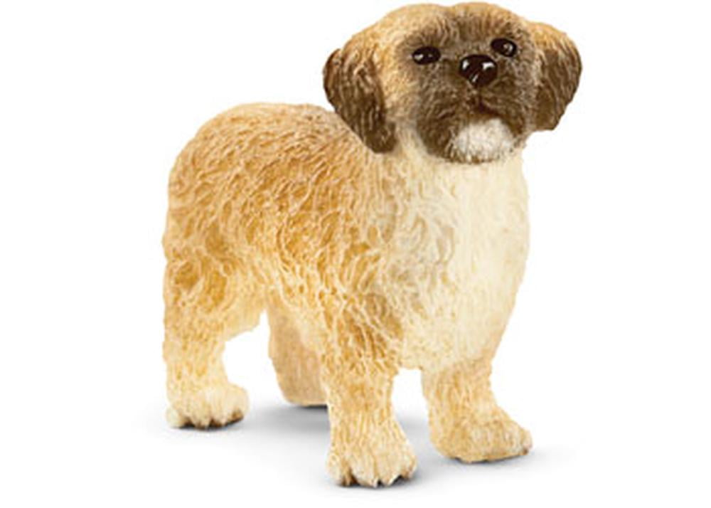 Schleich Farm World Shih Tzu Malteser Mix Toy Figurine