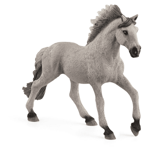 Schleich - Farm World, Sorraia Mustang Stallion Animal Toy Figurine, 1 Piece