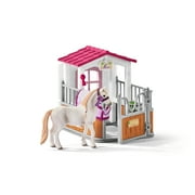 Schleich - Horse Club Horse Stall with Lusitano Horses Toy Figurine Playset , 20 Pcs