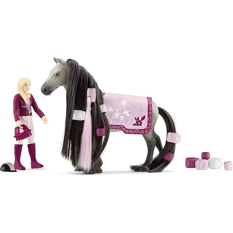 Schleich Horse Club Sofia s Beauties 18 Piece Horse Beauty Set Sofia Horse Rider and Horse Figurine with Brushable Styling Mane and Tail Plus Accessories Gift for Boys and Girls Walmart