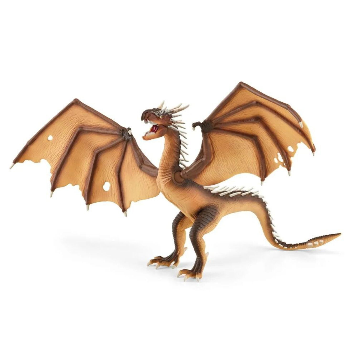 Large Brown and Beige Hungarian Horntail Dragon Figurine
