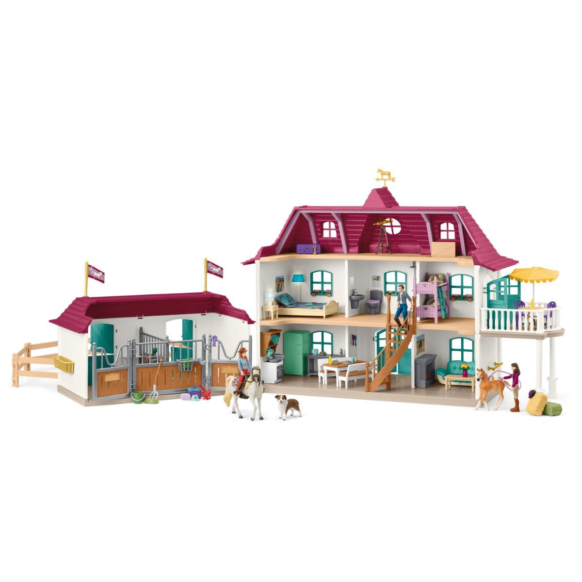 Schleich Horse Club Lakeside Country House and Stable - Walmart.com