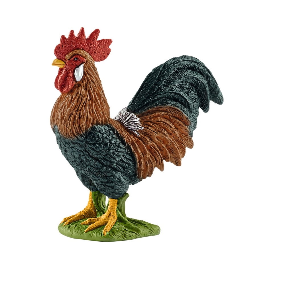 Handheld Realistic PVC Rooster Toy Figurine
