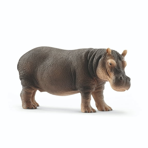 Schleich Wild Life - Realistic Detailed Hippopotamus Figurine - Wild Hippo Figurine Toy - Highly Durable and Detailed for Boys and Girls - Kids Ages 3+