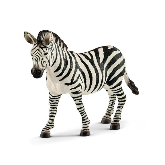 Schleich Wild Life Realistic Female Zebra Figurine - Authentic and Highly Detailed Wild Animal Toy - Durable Toys for Boys and Girls - Kids Ages 3+