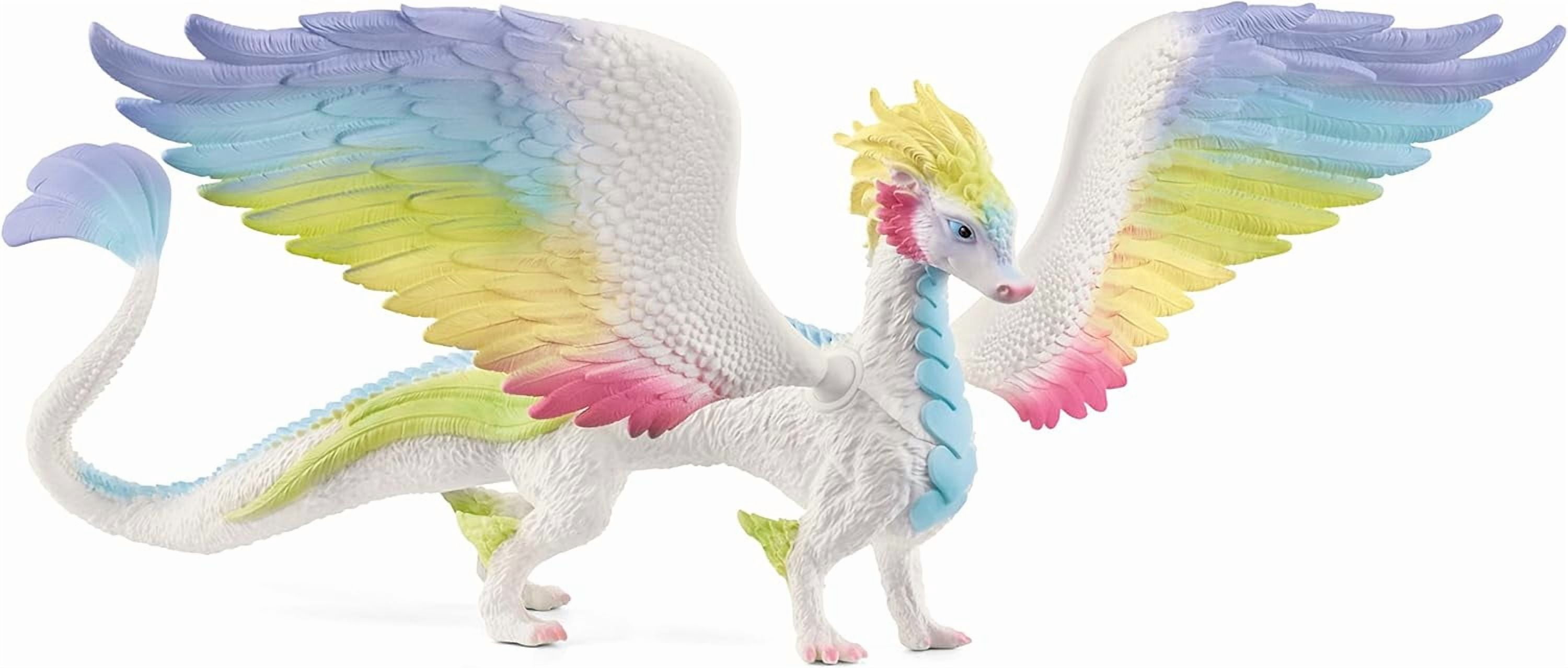 Schleich bayala - Rainbow Dragon Toy Figurine with Movable Wings - Fantasy Dragon Toys for Girls and Boys Ages 5+ - Imaginative Play - 70728