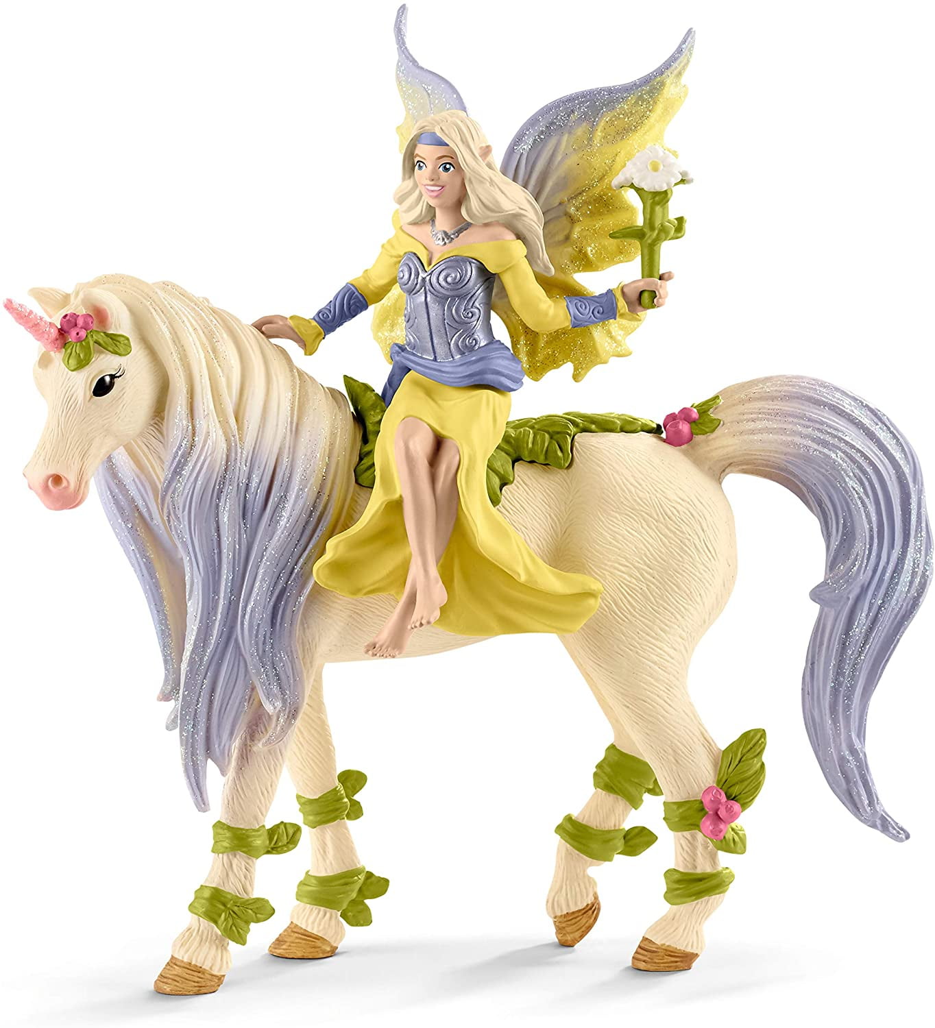 Schleich bayala, Unicorn and Fairy Toys for Girls and Boys, Fairy Sera  Figurine with Blossom Unicorn, Ages 5 and Above